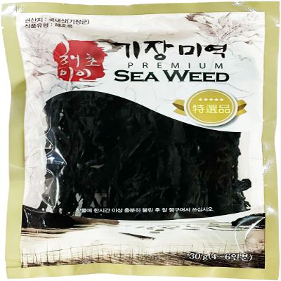 NineLife Basics [Haecho Miin] Gijang Premium Korean Dried Seaweed, Wakame Seaweed Miyeok (1EA)
