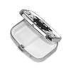 Pill Case Rectangle Pill Box with 3 Compartment Cartoon Black White Sheep Pill Organizer Waterproof Medicine Organizer Box for Travel Metal Pill Containers for Medication Planner view 3
