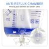 DWCHECK 5 Pack Urinary Drainage Bag with Anti-Reflux Chamber,2000mL Urine Bags with 48" Tube Drainage,Splash-Resistant Drain Spout,Clips and Hanging Hook,Disposable Urine Bags for Men view 3