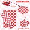 MUNILAIL 100 Sheets Checkered Tissue Paper 14 x 20 Inches Red and White Gift Wrapping Paper Race Car Art Papers for Birthday Party Decorations view 2