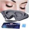 3D Eye Mask for Lash Extensions for Men Women, Light Blocking 3D Deep Contoured Eye Covers for Sleeping with No Pressure Cup & Adjustable Strap for Sleep Yoga Travel (Gray) view 1