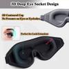 3D Eye Mask for Lash Extensions for Men Women, Light Blocking 3D Deep Contoured Eye Covers for Sleeping with No Pressure Cup & Adjustable Strap for Sleep Yoga Travel (Gray) view 2