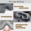 3D Eye Mask for Lash Extensions for Men Women, Light Blocking 3D Deep Contoured Eye Covers for Sleeping with No Pressure Cup & Adjustable Strap for Sleep Yoga Travel (Gray) view 4