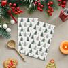 Horaldaily 100 Christmas Disposable Paper Decorative Guest Napkins, Christmas Pine Trees Hand Towel for Party Lunch Dinner Kitchen Bathroom Decoration view 2