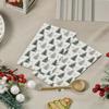 Horaldaily 100 Christmas Disposable Paper Decorative Guest Napkins, Christmas Pine Trees Hand Towel for Party Lunch Dinner Kitchen Bathroom Decoration view 3