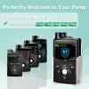 Ablefector Insulin Pump Holder, 360 Rotatable Pump Clip, Diabetic Pump Case for Tubing Management, Insulin Pump case for Carry-On, Compatible with Medtronic Minimed 630g 640g 670g 770g& 780g-Clear view 2