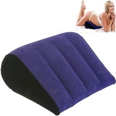 NineLife Basics Blue Inflatable Pillow for Couples Soft Portable Positioning Triangle Sofa Pillow Bed Wedge Pillow,Body Positioners Cushion Sweater DJNU-001