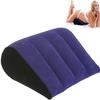 NineLife Basics Blue Inflatable Pillow for Couples Soft Portable Positioning Triangle Sofa Pillow Bed Wedge Pillow,Body Positioners Cushion Sweater DJNU-001 view 1