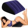 NineLife Basics Blue Inflatable Pillow for Couples Soft Portable Positioning Triangle Sofa Pillow Bed Wedge Pillow,Body Positioners Cushion Sweater DJNU-001 view 2