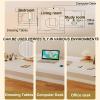 Mobility Table Over Bed,Overbed Table with WheelsComputer Desk Standing Workstation,Height and Length Adjustable Mobile Table,Mobile desk suitable for bedroom/study/living room (Color : Light color view 2