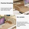 Mobility Table Over Bed,Overbed Table with WheelsComputer Desk Standing Workstation,Height and Length Adjustable Mobile Table,Mobile desk suitable for bedroom/study/living room (Color : Light color view 3