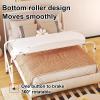 Bedtable, Bed Table with Wheels, Overbed Table with 4 Wheels, Over Bed Desk Queen Size Mobile Computer Desk with Adjustable Height & Length, Nursing Table for Home/Hospital (Color : White-B, view 3