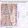 30pcs Flower Printed Wrapping Paper, 13.77x19.68in Purple Floral Tissue Wrap Present Package Paper Wrapping Tissue Paper Floral Pattern Tissue Paper for Birthday Crafts Supplies Decorations view 2