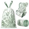 4 Gallon Small Trash Bags No-Tearing Drawstring 1.1 Mil Thick - 64 Count Small Garbage Bags Wormwood scent for Bathroom Kitchen Toilet Home Office and Bedroom (Green 64 Count) view 1