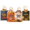 Gcardist Thanksgiving Gift Paper Bags Bags 4 Designs 3"6"8.3" Small Size 24-Packs Festival Party Favor Kraft Bags with Handle Bulk view 1