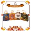 Gcardist Thanksgiving Gift Paper Bags Bags 4 Designs 3"6"8.3" Small Size 24-Packs Festival Party Favor Kraft Bags with Handle Bulk view 3