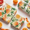 WRAPAHOLIC Orange Fruits Wrapping Paper Roll - Mini Roll - 17 Inch x 9.8 Feet - Orange and Leaves Design, Perfect for Summer, Birthday, Wedding, Bridal Shower view 4