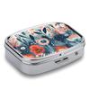JEKYQ Pill Box Pill Case for Woman Weekly Pill Organizer Flower Shape Small Pillbox Pill Container with 3 Compartments Portable Vitamin Holder Boxes for Travel Medicine Organizer view 3