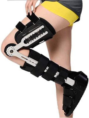 FENOKD Knee Orthosis Immobilizer, Hinged Knee Brace, Adjustable Orthopedic Hinged Knee Brace, Abduction Orthosis, Hinged Knee Brace Support for Running & Recovery (Left Stand)
