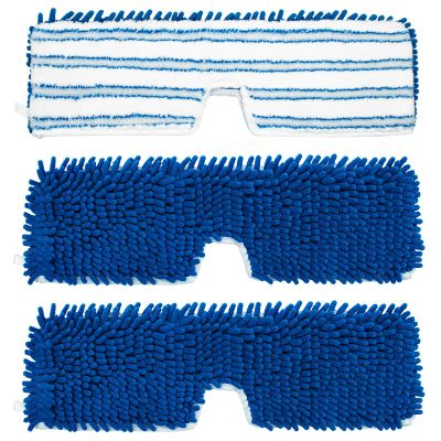 3 Pack Mop Heads Replacements Compatible for Ocedar Dual-Action Microfiber Flip Mop, Double Sided Mop Replace Head Mop Refills with Microfiber & Chenille for Dry Wet Use, Reusable, Machine Washable