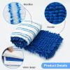 3 Pack Mop Heads Replacements Compatible for Ocedar Dual-Action Microfiber Flip Mop, Double Sided Mop Replace Head Mop Refills with Microfiber & Chenille for Dry Wet Use, Reusable, Machine Washable view 3