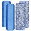 4 Pack Microfiber Cleaning Pad for Bona Mop Safe for Hardwood & Hard Surface Floors Dry Wet Floor Cleaning - Includes 2 Microfiber Cleaning Pad and 2 Dusting Pad - Microfiber Mop Pads for 18Inch Mop view 1