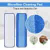 4 Pack Microfiber Cleaning Pad for Bona Mop Safe for Hardwood & Hard Surface Floors Dry Wet Floor Cleaning - Includes 2 Microfiber Cleaning Pad and 2 Dusting Pad - Microfiber Mop Pads for 18Inch Mop view 2