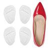 Ball of Foot Cushions for Women, High Heel Comfort Pads, Metatarsal Pads, Shoe Inserts Cushions for Women,Heel Pads for Shoes,Weight Shifting Insoles for High Heel(2 Pairs) (Clear) view 1