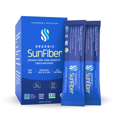 Organic Sunfiber Stick Packs by Tomorrow's Nutrition