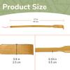 BambooMN 16.5 Inch Traditional Thin Travel Size Bamboo Wooden Back Scratcher Body Relaxation Massager Set for Itching Relief, 10 Units view 2