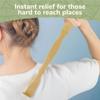 BambooMN 17 Inch Bamboo Wooden Back Scratcher Smooth Massage Roller Handle for Itching Stress Relief, 10 Units view 4