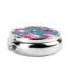 A Flock of Flamingosround Pill Box, 3 Compartment Round Pill Box Organizer,* Portable Travel Pill Box for Traveling. view 3