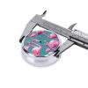 A Flock of Flamingosround Pill Box, 3 Compartment Round Pill Box Organizer,* Portable Travel Pill Box for Traveling. view 4