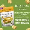 BRIANNAS - Honey Mustard Croutons - Baked-in Flavor, Crispy Croutons for Salads and More - 5 oz. Bag view 3