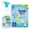 Microfiber Wholesale Genie Sheets Bathroom Cleaner | 1 Bottle with Foaming Sprayer + Concentrate Makes 6 24oz Refills | Professional-Strength | Just Add Water | Sustainable EcoFriendly Plant-Based view 1