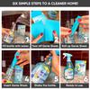 Microfiber Wholesale Genie Sheets Bathroom Cleaner | 1 Bottle with Foaming Sprayer + Concentrate Makes 6 24oz Refills | Professional-Strength | Just Add Water | Sustainable EcoFriendly Plant-Based view 2