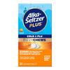 Alka-Seltzer Plus Cold & Flu FizzyChews, No Water Needed, On The Go Cold Medicine for Adults, Orange Flavor, 24 Count view 1