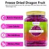 Amilutuo Freeze-Dried Dragon Fruit, Freeze-Dried Fruit, No Added Sugars, 6.52OZ/185g Dragon Druit Chunks, Dry Drag-on Fr-uit, Ideal for Infusing Drinks, Baked Goods and Water view 4