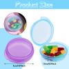 4Pcs Small Pill Box Cute Portable Pill Case Travel Pills Organizer Case Medicine Dispenser Earplug Container Vitamin Holder Liver Oil Storage Case for Women Men Pocket Purse Briefcase view 2