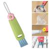 3 in 1 Cup Lid Cleaning Brush, 2024 New Portable Crevice Cleaning Brush Set for Baby Bottle Gap Tight Spaces Cup, Multifunctional Cleaning Brush Cup Lid Cleaner Household Cleaning Brushes (green-1) view 1