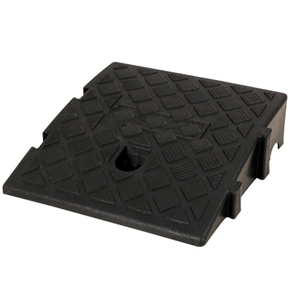 Portable Interlocking Plastic Curb Threshold Ramps, for Loading Dock, Driveway, Wheelchair, Car, Truck, Motorcycle(25x40x16cm)
