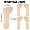 2 Pairs High Heel Inserts for Women, Invisible Adhesive Cushion Insoles Arch Support Non-Slip Slim Inserts Liners 3/4 Comfort Insoles Shoe Pads for Sandals Flats Pump Dress Shoes Boots (Beige) view 2