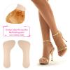 2 Pairs High Heel Inserts for Women, Invisible Adhesive Cushion Insoles Arch Support Non-Slip Slim Inserts Liners 3/4 Comfort Insoles Shoe Pads for Sandals Flats Pump Dress Shoes Boots (Beige) view 4