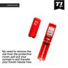 0.5ml U-100 disposable syringe T1me Vial Syringe Insulin Filling Support (BD Micro-Fine and other insulin syringe), Insulin transfer device for diabetes, Bottle Protector Case, Vial Holder (Red) view 3