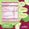 Wellah Get-Going Green Apple Flavored Pre-Workout Stickpacks (20 Servings) - with Citrulline Malate and L-Theanine, 200mg of Natural Caffeine & 1000mg of Beta-Alanine view 2