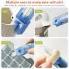 3 in 1 Cup Lid Cleaning Brush, 2024 New Portable Crevice Cleaning Brush Set for Baby Bottle Gap Tight Spaces Cup, Multifunctional Cleaning Brush Cup Lid Cleaner Household Cleaning Brushes (blue) view 2