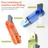 3 in 1 Cup Lid Cleaning Brush, 2024 New Portable Crevice Cleaning Brush Set for Baby Bottle Gap Tight Spaces Cup, Multifunctional Cleaning Brush Cup Lid Cleaner Household Cleaning Brushes (blue) view 3