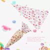 FLEXMAN 50Pcs Cone Shaped Treat Bags, 17X30cm Transparent Cello Bags Clear Bag with Twist Ties for Nuts Candy Popcorn Candy Corn Chocolates Cookies (Cherie 3 strands) view 2
