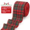 Tenn Well Buffalo Plaid Ribbon, 9.8 Yards 2.5 inch Red and Green Plaid Christmas Ribbon Wired for Christmas Tree, Bow Making, Wreath Making, Holiday Decorations view 2