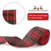 Tenn Well Buffalo Plaid Ribbon, 9.8 Yards 2.5 inch Red and Green Plaid Christmas Ribbon Wired for Christmas Tree, Bow Making, Wreath Making, Holiday Decorations view 3